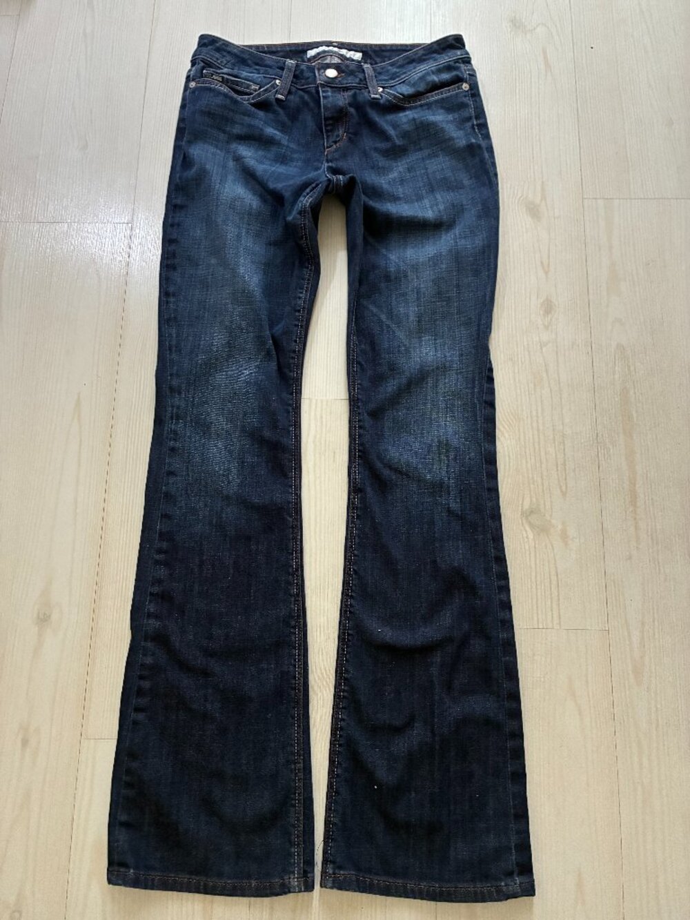 Joe's Jeans The Honey Bootcut Flare Jeans Size 28 Ryder Wash Dark Blue Curvy